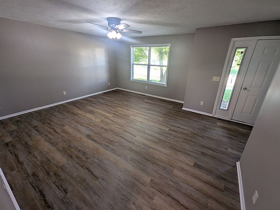 Large Living Room with ceiling fan