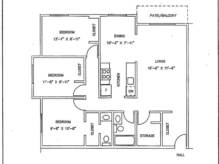 3 Bdrm Typical Layout 2