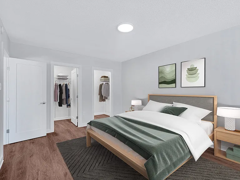 Spacious bedrooms with large windows for natural light