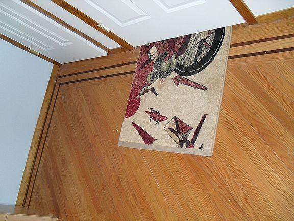 Mahogony inlayed wood floors