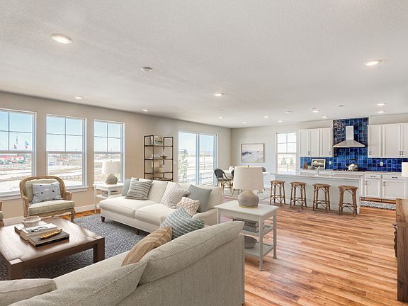 The Exeter seamlessly connects all the main living areas of your home with a spacious, open floor pl