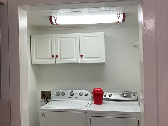 Looking into utility room