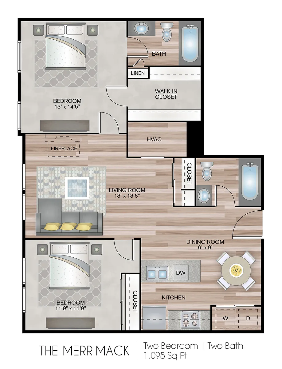 Floor plan Merrimack Garden