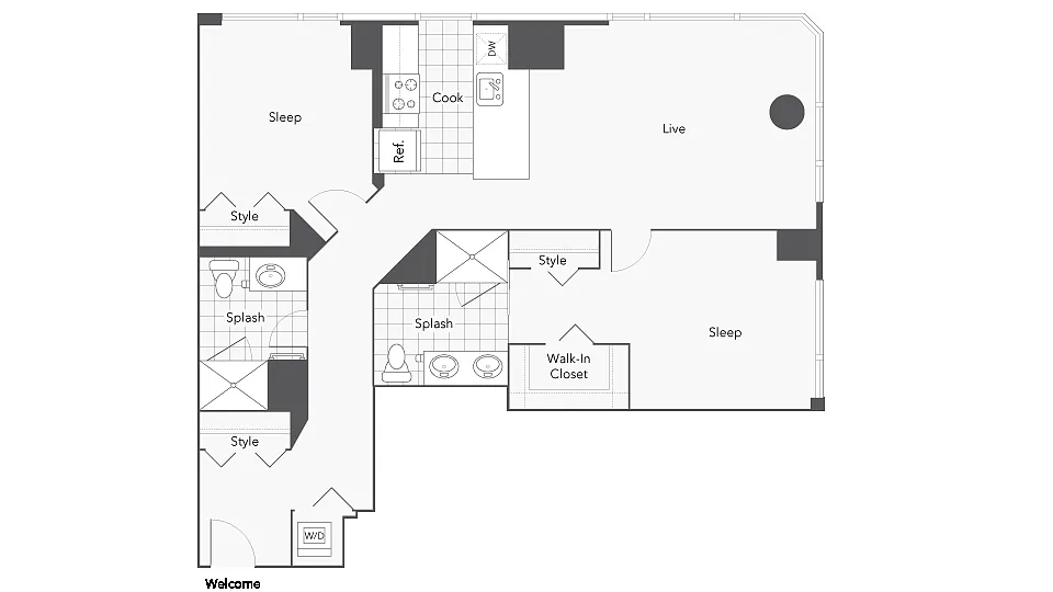 Floor plan 2B-2
