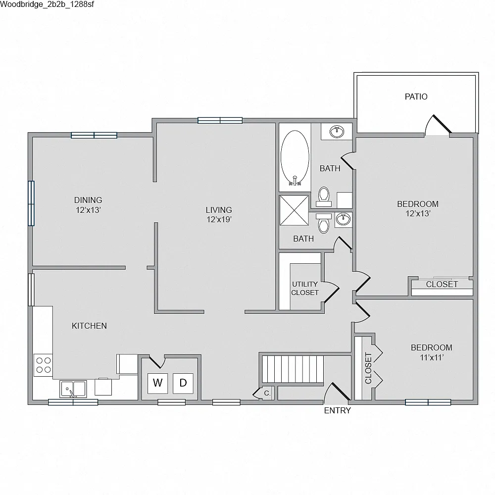 Floor plan Woodbridge