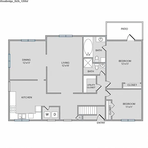 Floor plan Woodbridge