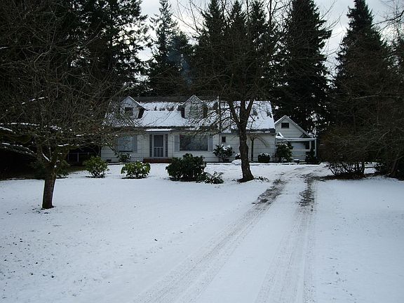Front of house in winter (north to south)