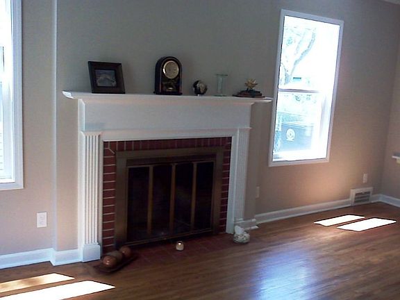 Woodburning fireplace