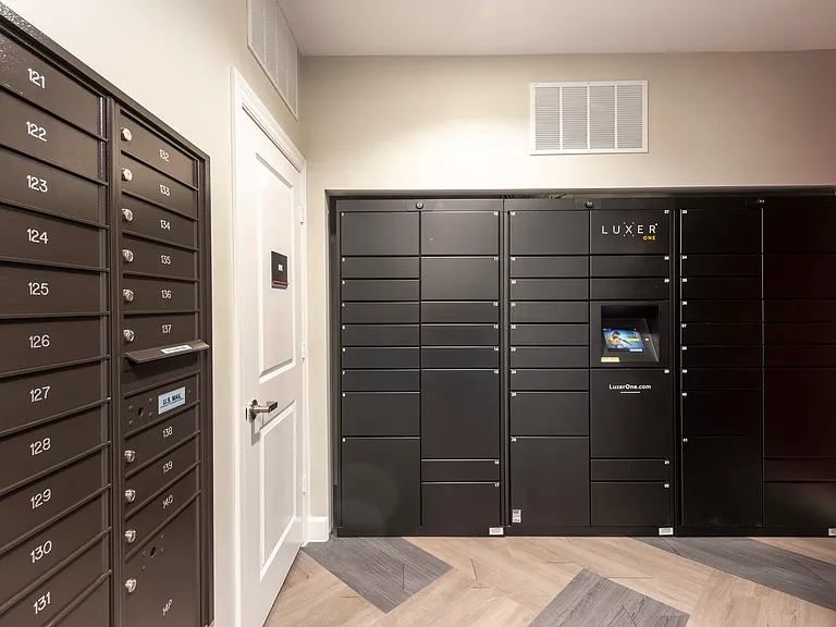 Mail Center with Luxer Package Lockers