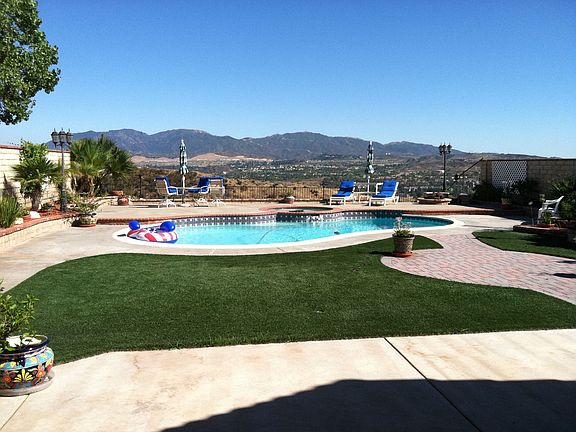 back yard and view