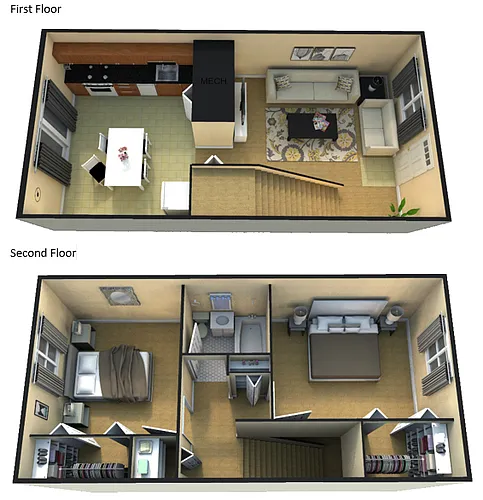 Floor plan 2BR PH1