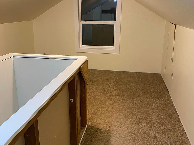 Upstairs storage area