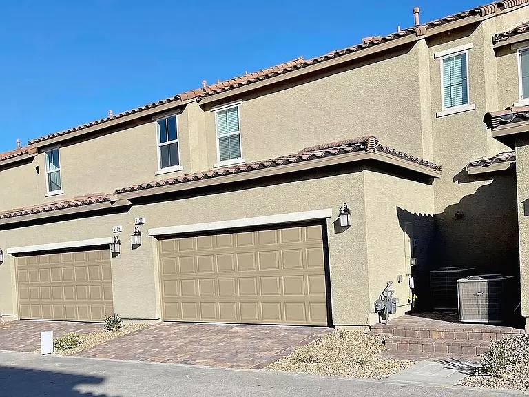 Spacious two-car garage with storage