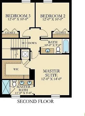 Second Story Floor Plan