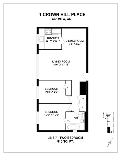 Floor plan 2 Bedroom