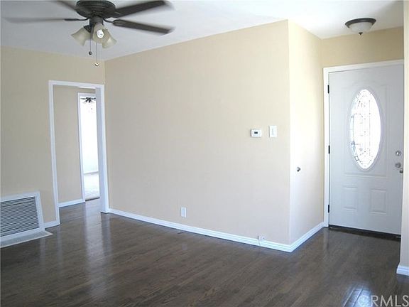 View back to the front door