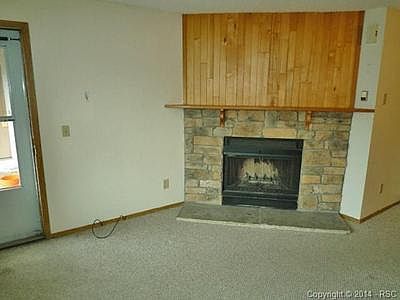 Gas fireplace in living room