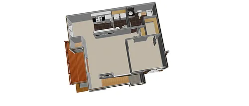 Floor plan 1 bedroom