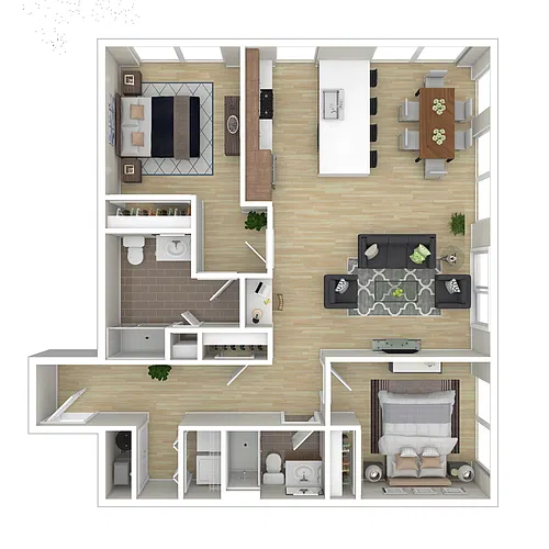 Floor plan 2 BR B