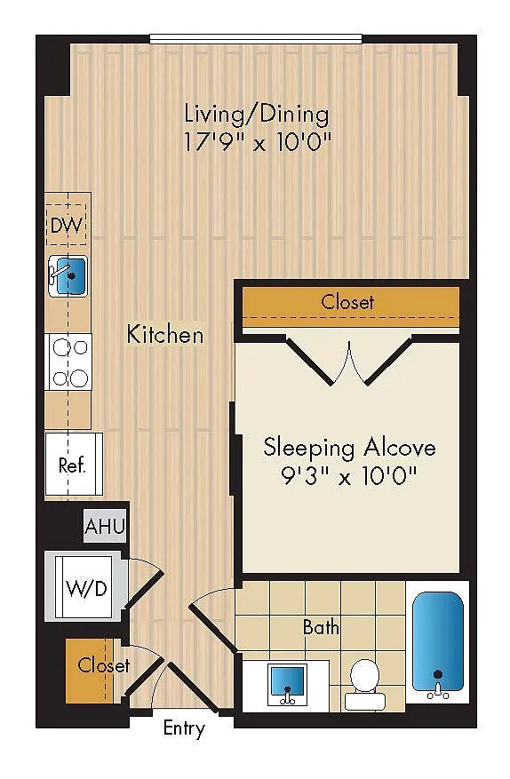 Floor plan Studio-S4b