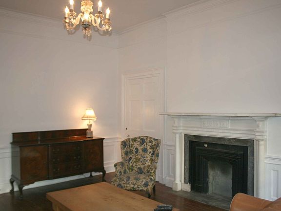 Original mantle and one of 8  fireplaces in house