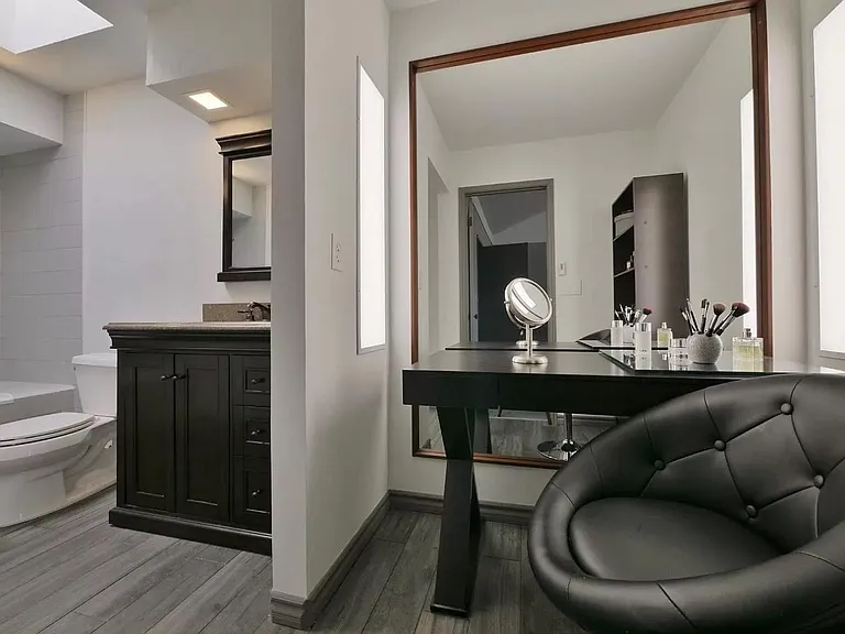 Bathroom and vanity area