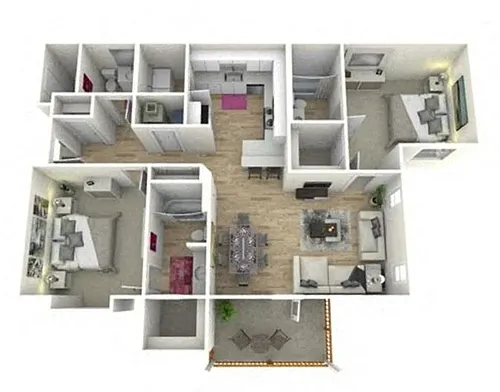 Floor plan BARNES Renovated