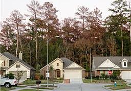 Street view from the house. Lots of trees around community