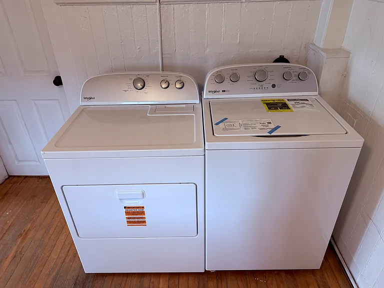 New in-unit laundry