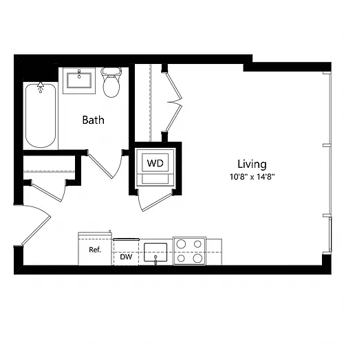 Floor plan Studio | S01