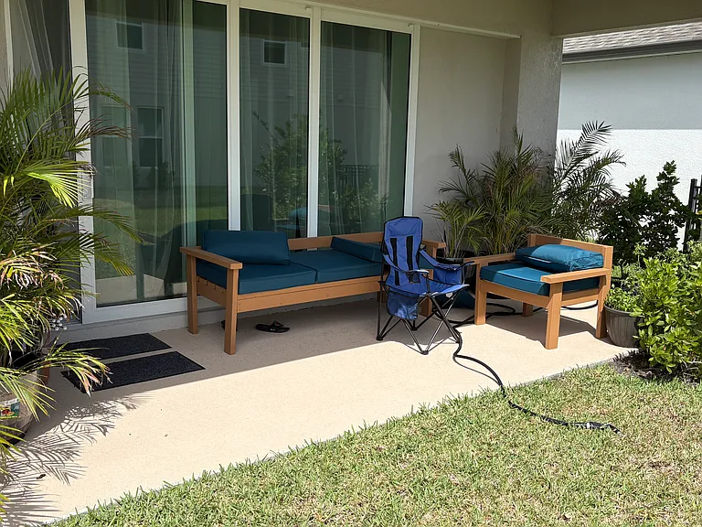 Backyard patio