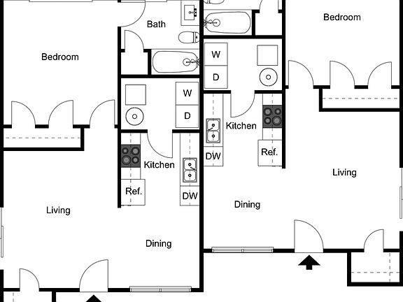Explore the spacious design of this one-bedroom unit, crafted for modern living. Explore the spacious design of this one-bedroom unit, crafted for modern living.