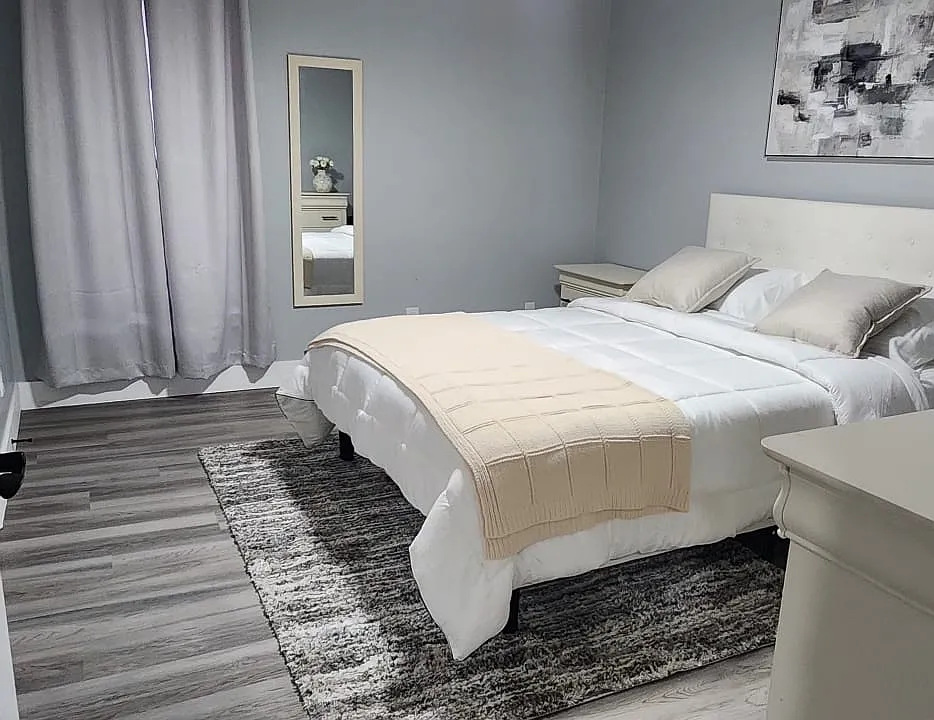 Spacious and beautifully furnished master bedroom available in a clean, well-maintained home. Everything is brand new, offering a fresh, modern, and comfortable living space.