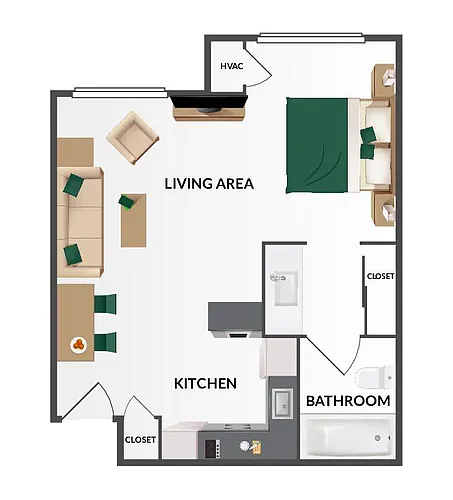 Floor plan Studio