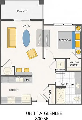 The Glenlee | 1 bed / 1 bath The Glenlee | 1 bed / 1 bath