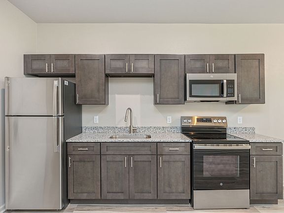 A modern, functional kitchen designed for everyday convenience.