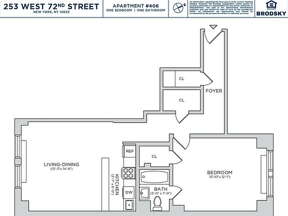 2nd image of 253 W 72nd St APT 406