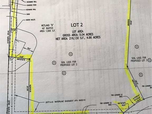 Lot 2, top left corner is Anderson Road. bottom right side is Olympic Place.