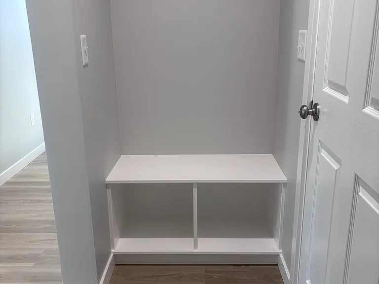 mud room off double car garage