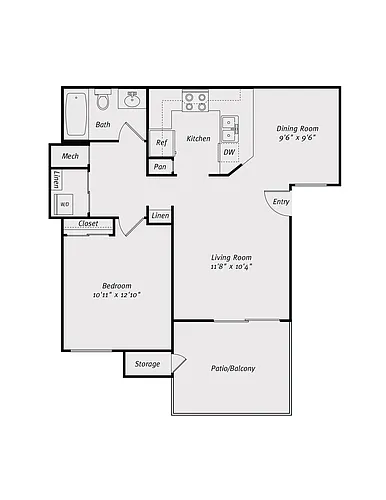 Floor plan A1-ADA-01