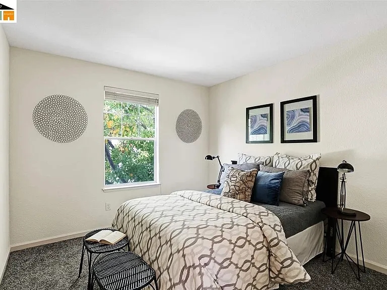 the third bedroom with staging