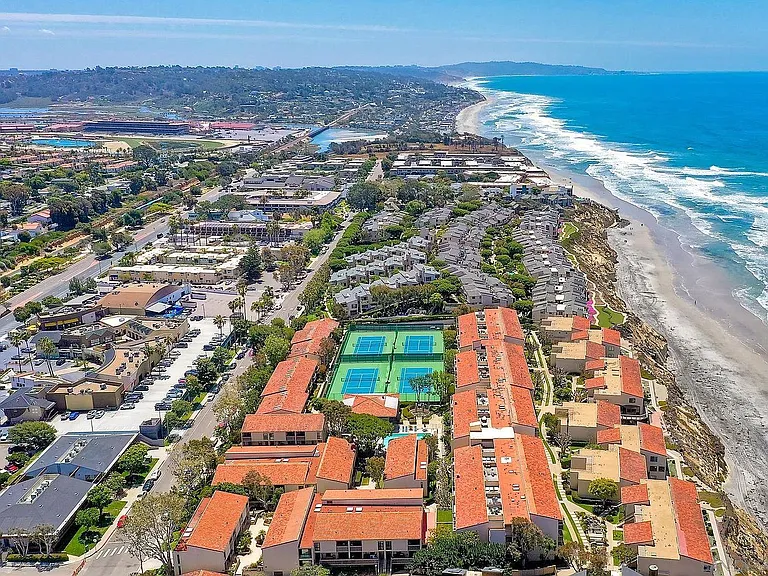 Aerial view looking South