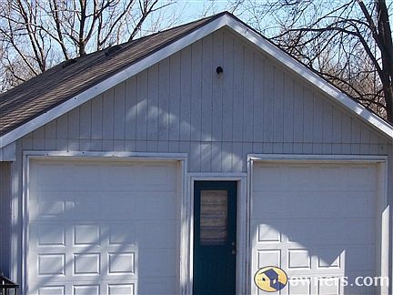 Rear detached 4 Car Garage