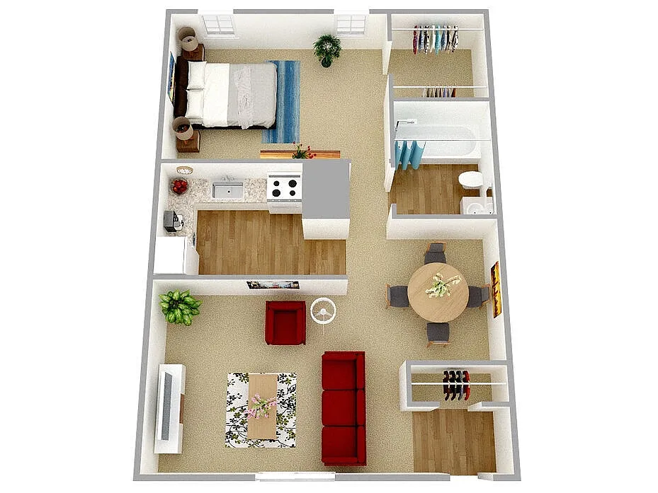 Floor plan 1 Bedroom