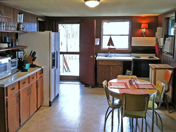 Eating area and kitchen