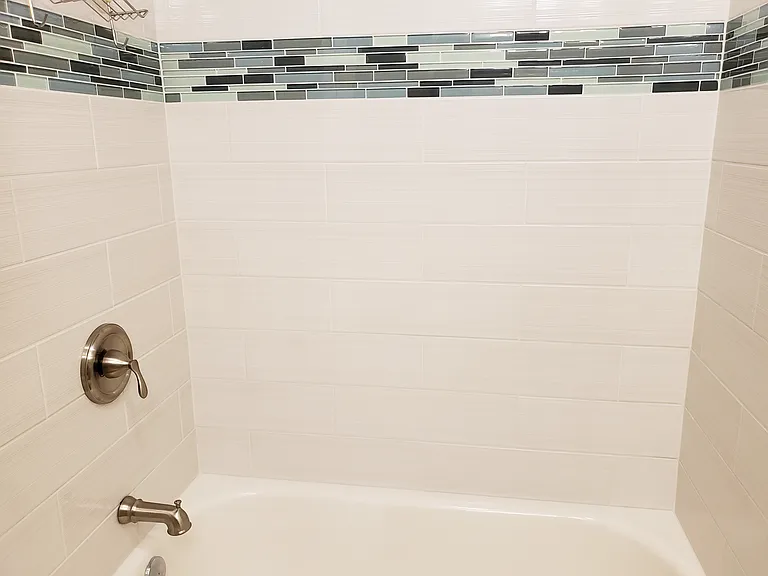 Newly tiled tub