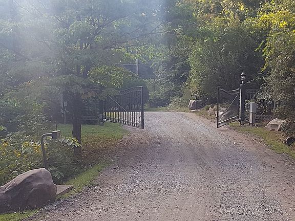 Front gate to neighborhood