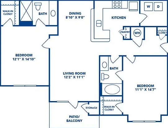 2 Bedroom | 2 Bath | 1126 SF 2 Bedroom | 2 Bath | 1126 SF