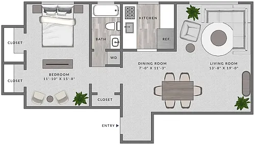 Floor plan A1 - 1X1