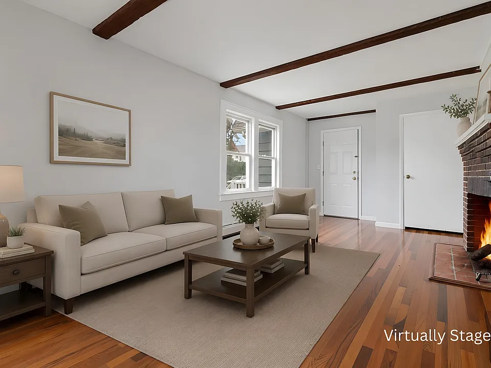 Virtually Staged living room